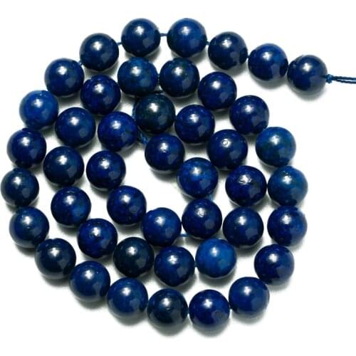Wholesale Lapis Lazuli Stone Beads 4mm 6mm 8mm 10mm 12mm Loose Beads for Jewelry Making DIY Bracelet Necklace Accessories