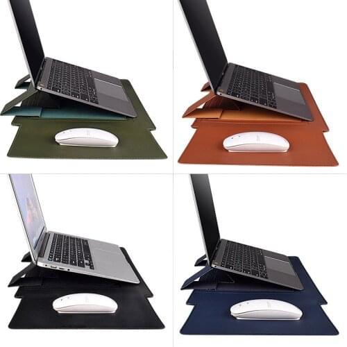 14 15 13.3 15.6 inch Pu Leather Coque Cover For Mac Book A1708 A1342 A1278 McBook Bag For Apple Macbook Pro Air 2019 2020 11 13