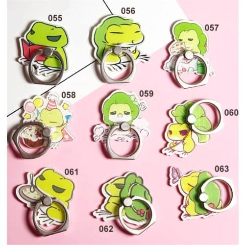 Cartoon Lovely Frog Finger Ring Mobile Phone Intersting Stand Holder For iPhone Xiaomi Huawei Acrylic All Smartphone