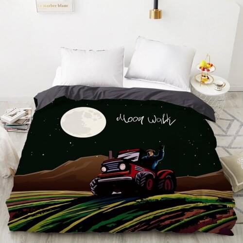 Car Cartoon Kids Duvet cover Quilt/Blanket/Comfortable Case Bedding for children baby girls 140x200 240x220 for Home Moon
