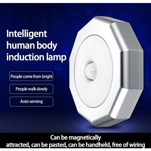 Motion Sensor LED Night Light PIR Induction Under Cabinet Light Closet Hangable Lamp For Kitchen Decoration LED Night Lights