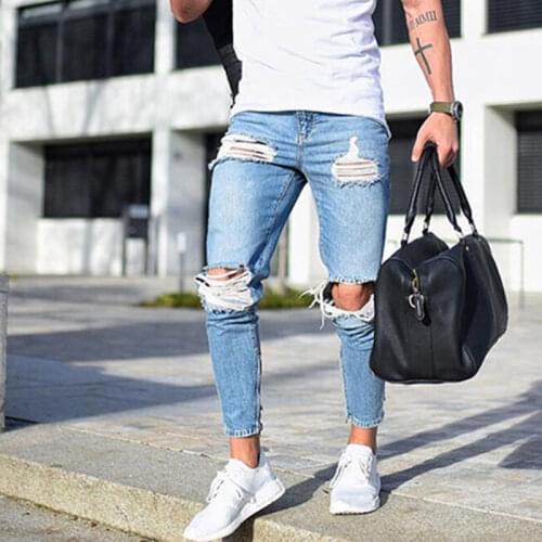 HONGYOUHANYAN Skinny Jeans For Men
