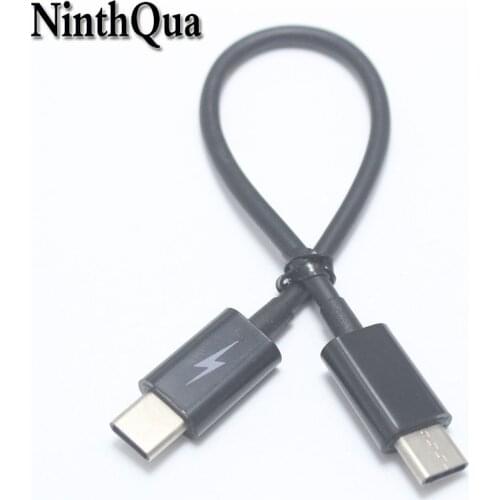 NinthQua 1PCS USB C Cable 20CM 3A Fast Charging Data Usb type-C Cable For MacBook USB-C Mobile cell Phone Cable