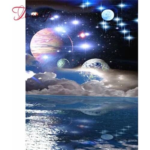 Peinture avec diamants étoile paysage diamant peinture 5d Kit diamant broderie pleine surface image strass