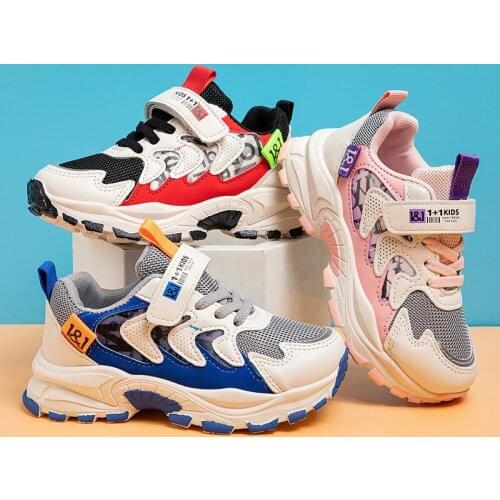 2021 New Spring/Autumn Children Shoes Unisex Toddler Boys Girls Sneaker Mesh Breathable Fashion Casual Kids Shoes 26-37