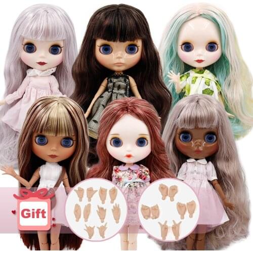 ICY DBS Blyth doll nude 30cm Customized 1/6 bjd with joint body hand sets AB as girl gift special price