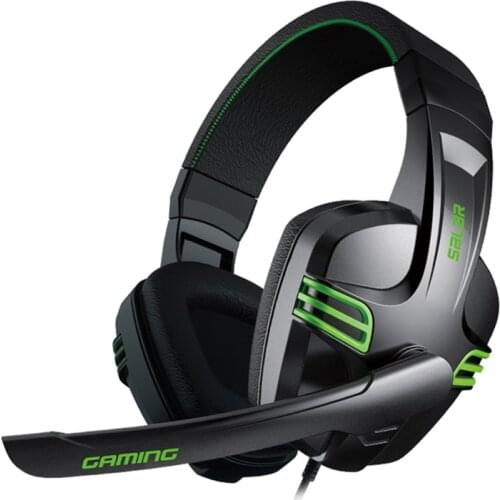Top Deals Salar KX101 Gaming Headset Headphone Wired Gamer Headphone Heavy Bass Headsets with Mic for Computer PC Gamer