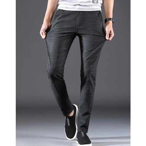 2021 New spring autumn fashion Mens Casual Pants high quality Brand Business Pants male Clothing Cotton Formal Trousers