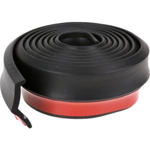 New Soft Black Rubber Front Bumper Rear Lip Bumper Rubber Protector Auto 65mm Width Outside Front Bumper Lip Kit