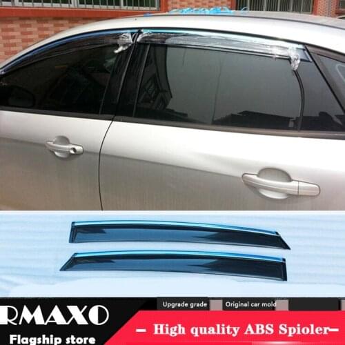 For FORD Focus Plastic Window Visor 2012-2015 Vent Shades Sun Rain Deflector Guard For FORD Focus 4PCS/SET