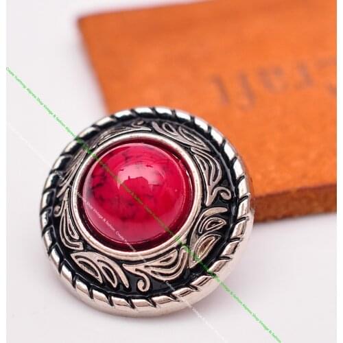 DIY leather craft turquoise stone vintage silver floral Rope edge wallet decoration rivet screws metal button Concho 20mm 10pcs