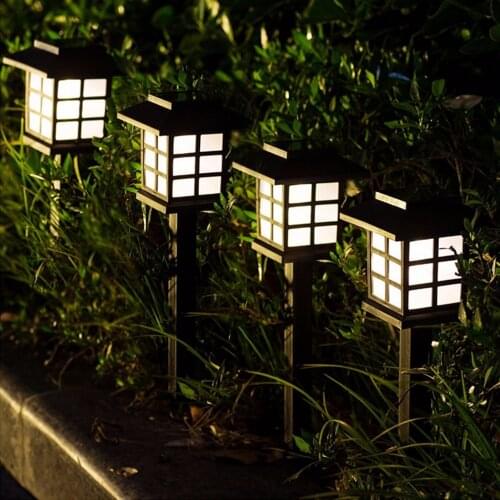 Solar Lantern Lawn Lamps LED Solar Lamp Garden Palace Lantern Landscape Light for Gardening Pathway Decoration Light Lighting