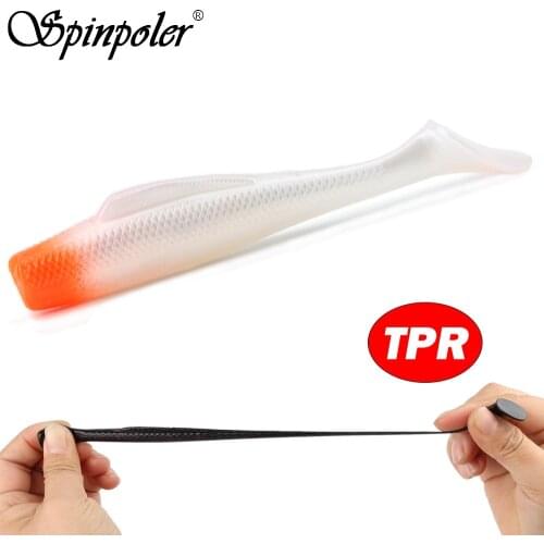 Spinpoler 6pcs Realistic Swim Fish Swimbait 8cm 3.15inch Shad Paddle Tail Bait for Bass Fishing T Tail Soft Lure