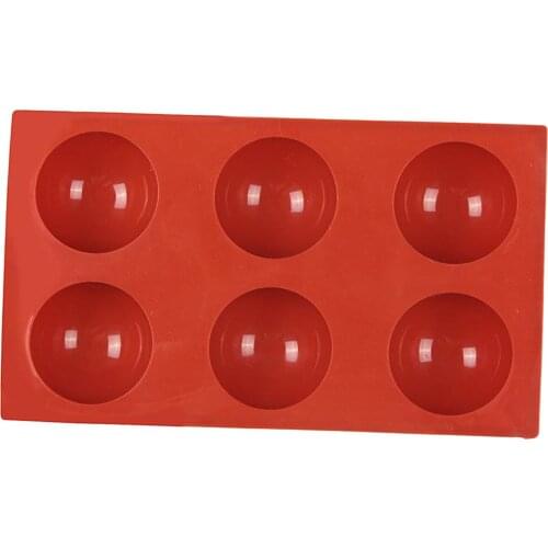 Medium Semi Sphere Silicone Mold Baking Mold for Making Hot Chocolate, Cake, Jelly, 11.42x6.54x1.30inch