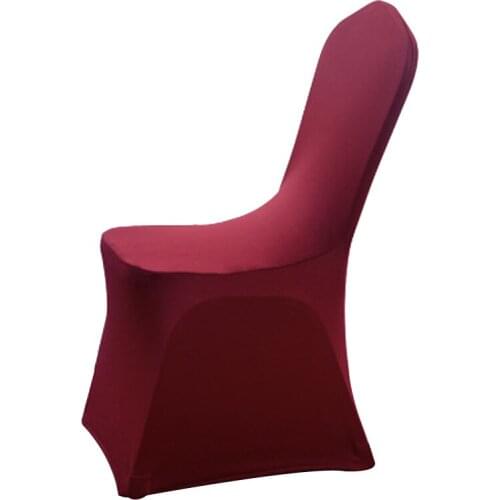 Super Thick 330g/pc Hotel Spandex White Chair Cover Lycra Weddings Chairs Covers Party Dining Christmas Event Decor Seat Cover