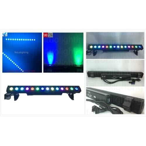 E-4light with case IP65 Dot 14x30w RGB 3in1 Tricolor Led Bar Wall Washer Light