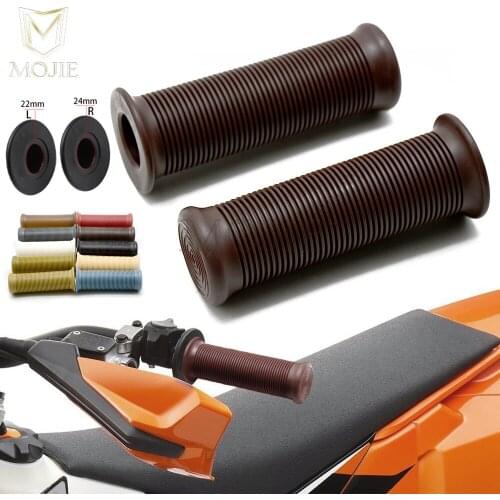 Universal Soft Rubber 22mm/24mm Hand Grips For MX Pit Dirt Bike Motorcycle For HONDA CB1000R CB650F CBR650F CB 1000R 650F CBR
