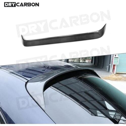 For W205 Carbon Fiber Rear Roof Spoiler Windshield Wing Trunk For Mercedes Benz C Class W205 4 Door C300 C63 Spoiler 2015-2019