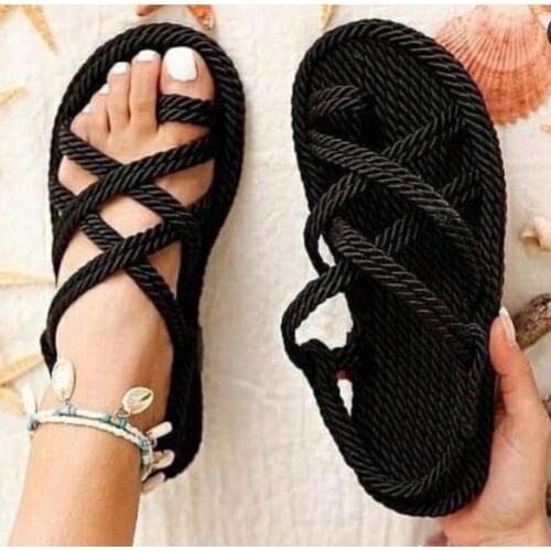 2021 Women Slippers Straw Wicker Sandals New Fashion Luxury Spring Summer High Quality Made in Turkey Yellow Black White Cream