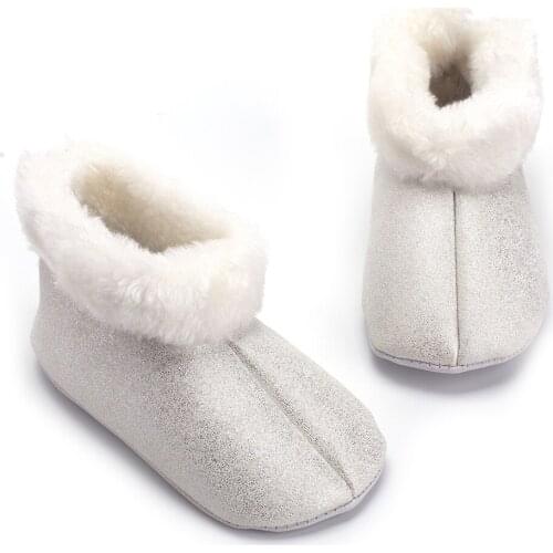Winter Baby Girl Low-Top Frosted PU Baby Shoes Suede Inner Warm And Breathable Girls Baby Shoes2019 Baby Girl Boots