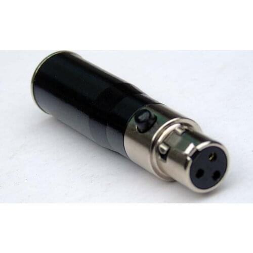 50pcs/lot KL Mini xlr Male to Mini xlr female Audio Adapter