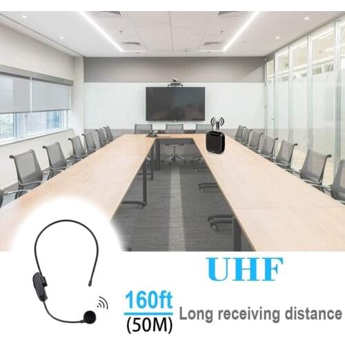 1pc Wireless Microphone Headset UHF Handheld Loudspeaker Set ForVoice Amplifier/high-power Speaker/portable Pa System/mixer