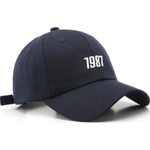 Doitbest Simple numbers baseball cap hat for women men Autumn dad mom hat 1987 embroidery outdoor sports caps snapback gorras