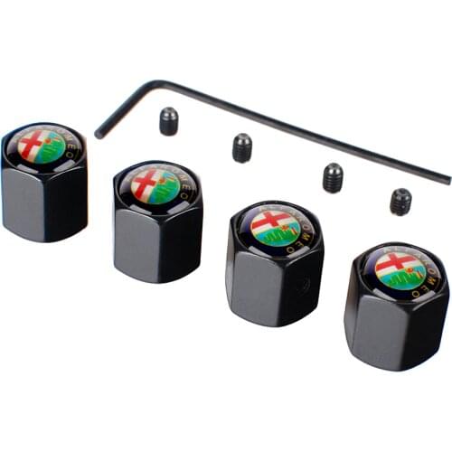 For Alfa Romeo 159 147 156 166 Giulietta Giulia Mito GT Spider Brera Wheel Decoration Anti-theft Waterproof Tire Valve Stem Caps