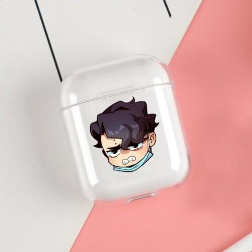 Haikyuu!! Sakusa Cases For Apple AirPods 1 2 Case Clear Wireless Bluetooth Earphone Case Protective Shell