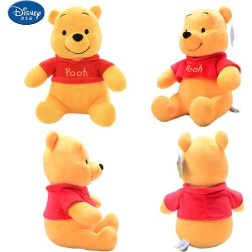 25/35/45cm Genuine Disney Winnie the Pooh Plush Cartoon Bear Original Cute Soft Plush action model Toy Childrens birthday gift