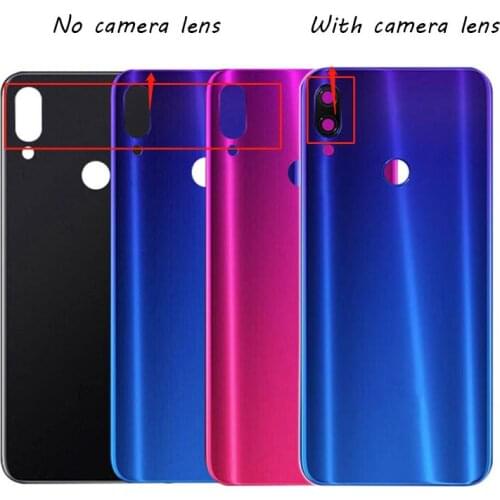 6.3" 2019 Battery Cover For Xiaomi Redmi Note 7 Back Glass Rear Door Housing Case Panel With Adhesive Sticker High Quality