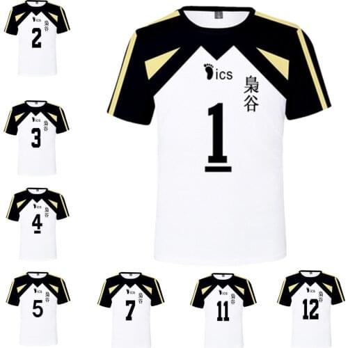 Fashion Casual T-shirt Men/Women Hot Anime Haikyuu Cosplay 3D Printing Teen Harajuku Top Sports Short Sleeve Training Clothes