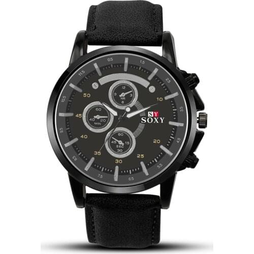 Erkek Kol Saati 2020 New Luxury Brand SOXY Men Watch Fashion Male Wrist Watches Gentmen Leather Quartz Watches Relogio Masculino