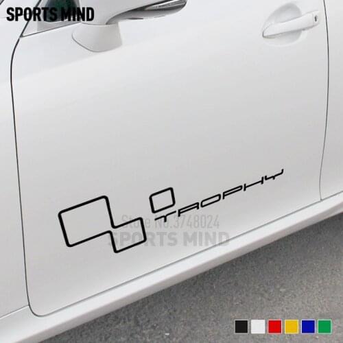 5 Pairs Customizable Car-Styling TROPHY Car Stickers Decal For Renault Clio Cup Twingo Megane GT Fluence Logan Car Accessories