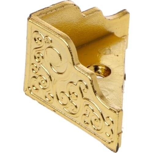 Drop Shipping 20PCS Gold Jewelry Box Wood Case Decorative Feet Leg Corner Protector Furniture