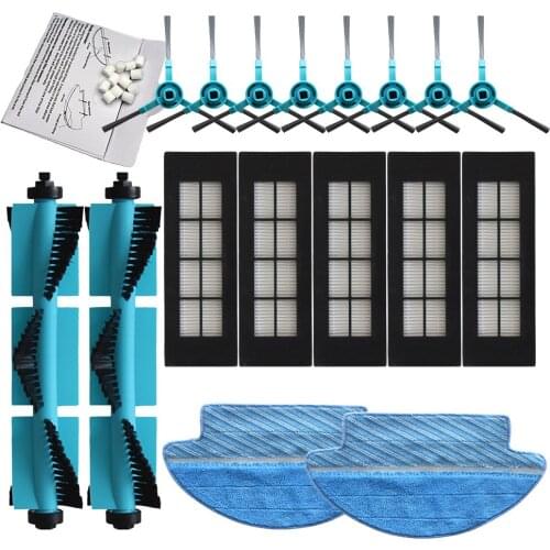 Roller Main Roller Side Brush Hepa Air Filter Mop Cloth for Conga 3090 Robot Vacuum Cleaner Replacement Parts