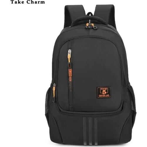 New Nylon Waterproof Mens Backpack Casual Simple Student School Bag Junior Sports Backpack