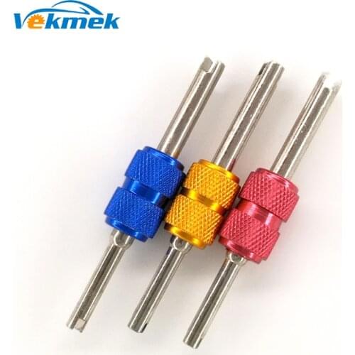 1 pc Tire Valve Core Screwdriver Two Way Valve Stem Tool for Car Motorcycle Truck Tire Repair Tool Aluminium Handle