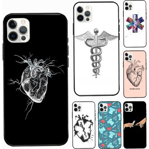 Doctor Nurse Medical Medicine Health Silicone Case For iPhone 12 Mini 11 Pro Max 7 8 Plus X XS Max XR 5S SE 2020 Back Cover