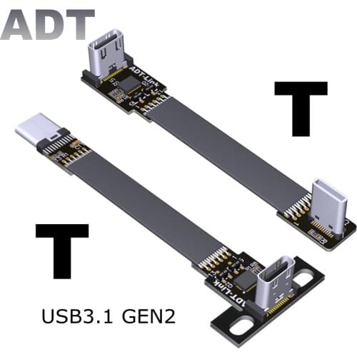 Vertical FFC USB 3.1 USB-C Male Female FPV Slim Thin Flat Soft Flexible FPC Cable for GPS FPV Brushless Handheld Gimbal Monitor