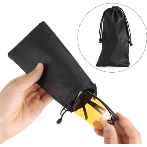 Waterproof Sunglasses Bag Dust Storage Pouch Glasses Carry Bag Portable Eyewear Case Container Glasses Wipe Cloth