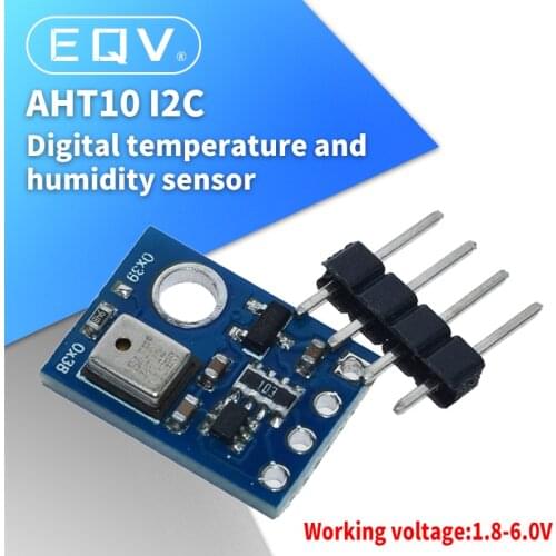 EQV AHT10 High Precision Digital Temperature and Humidity Sensor Measurement Module I2C Communication Replace DHT11 SHT20 AM2302