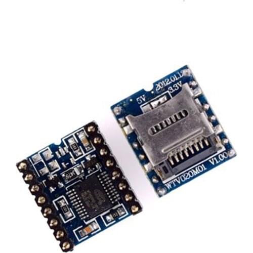 WTV020 WTV020-SD WTV020SD-20SS Mini SD Card MP3 Sound Module voice module For PIC Arduino 2560 UNO R3 WTV020-SD-16P
