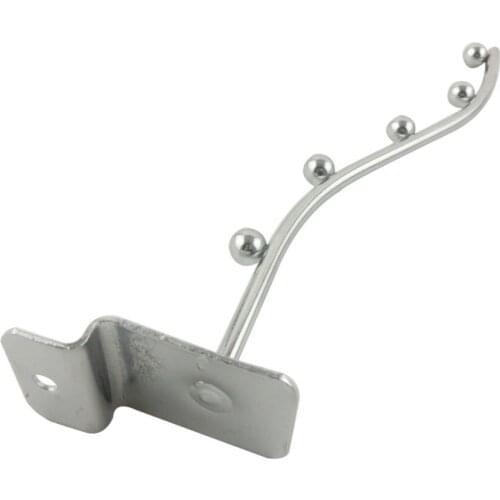 10pcs 200mm 8'' Length Supermarket Slatwall Hooks 5mm Wire Diameter Frid Hook Products Hanging Display Hooks