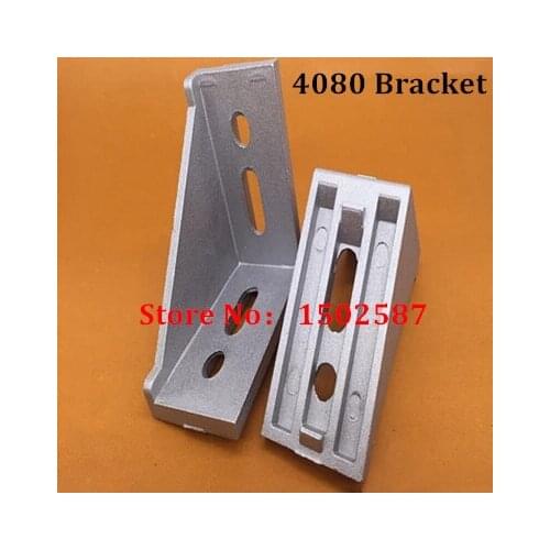 10pcs 4080 Brackets Corner fitting angle aluminum 40x80 L Connector bracket fastener for 4080 Industrial Aluminum Profiles
