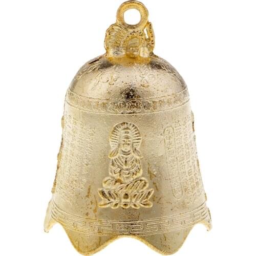 2xMetal Bell Wind Chime Fengshui Home Hanging Decoration Fortune Mascot Large