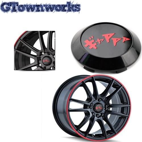 4pcs 70mm Wheel Center Cap Fit For Akita wheel WORK Wheel Drifting Onomatopoeia Japanese Series Rim Cap