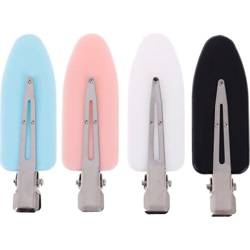 4 Pcs Seamless No Bend Hair Clips Barrettes, No Mark Pin Curl Clip, Makeup No Crease Hair Clip, Hair Styling Bang Clips