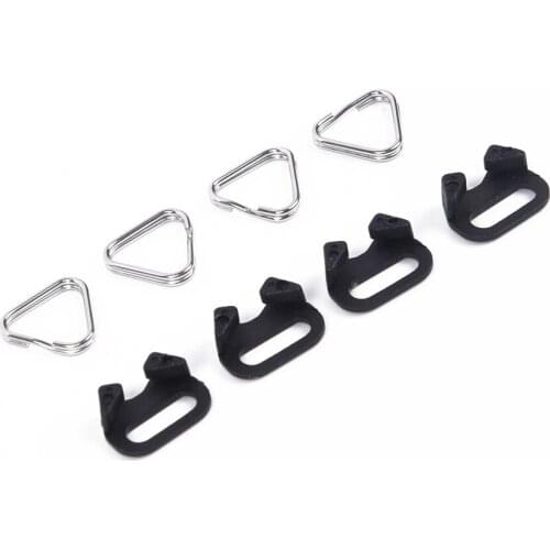 4pcs Triangular Split Rings For Camera Back Belt Strap Buckle Accessories For Cameras With Aperture Of More Than 2MM