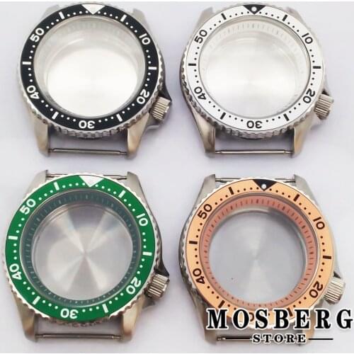 42mm SKX Watch Case Solid 316L Stainless Steel Sapphire Glass Modified Accessories For SKX007 SKX008 SKX009 NH35 NH36 4R36A
